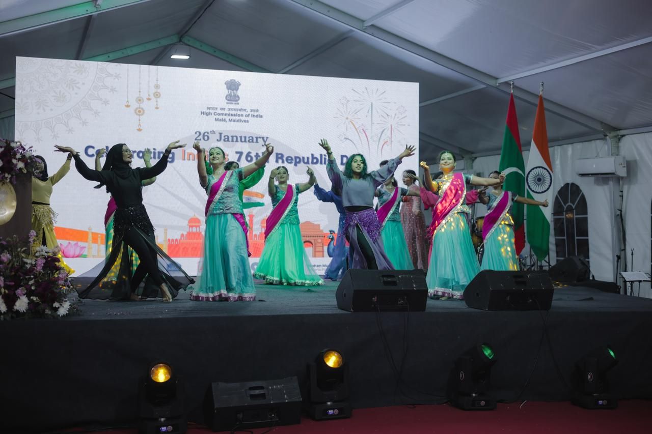 އިންޑިއާގެ 76 ވަނަ ޖުމްހޫރީ ދުވަސް ފާހަގަ ކުރުމަށް ބޭއްވި ރަސްމިއްޔާތު