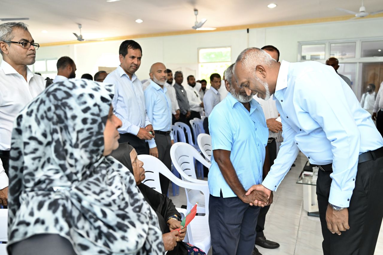 ރައީސް މުއިއްޒު ހއ. އަތޮޅުގެ ބައެއް ރަށްތަކަށް ވަޑައިގަތުން