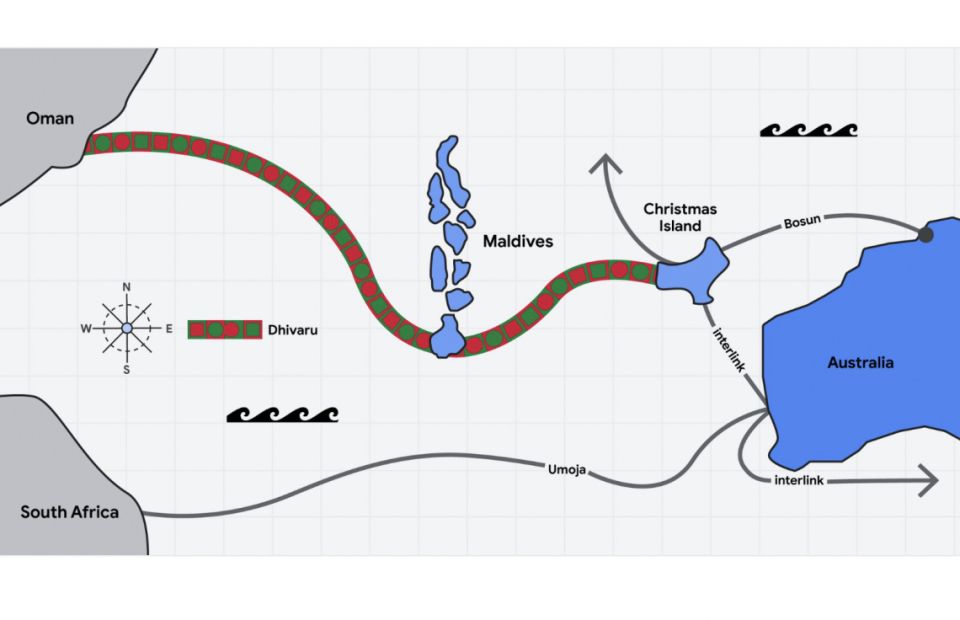 International submarine cable station eh google in raajje gai gaaimkuranee