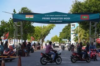 އިންޑިއާގެ ބޮޑުވަޒީރު މޯދީއަށް މަރުހަބާ ދެންނެވުމުގެ ތައްޔާރީތައް